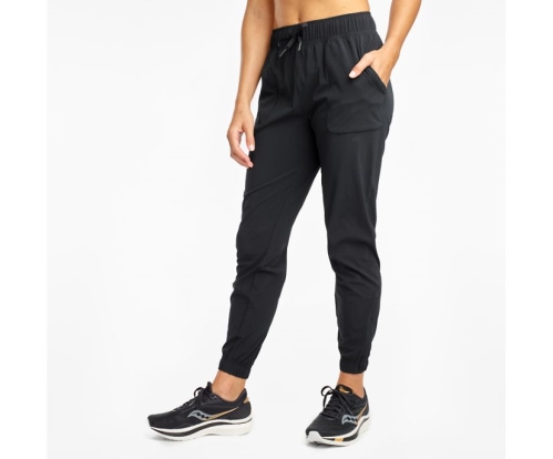 Tenis Saucony Rerun Jogger Pant Mujer Bottoms Ropa Negras México MX-362-QS